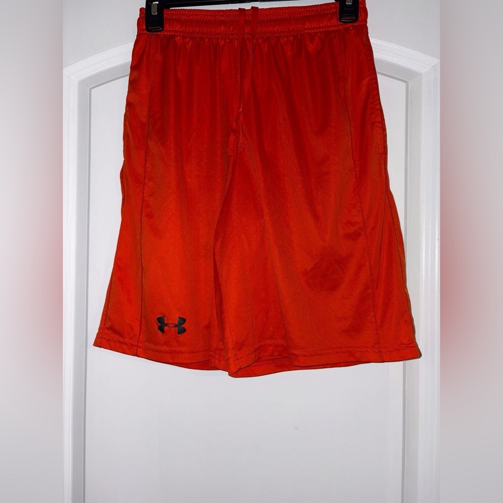 Under Armour Men's Bright Orange Athletic Shorts